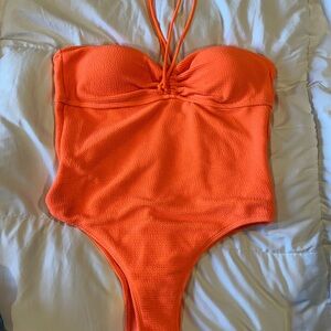 Vibrant Orange Kids Swimwear